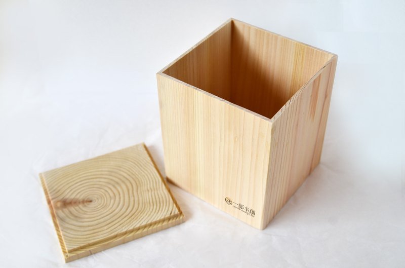 心持木收纳箱(肆寸)、干料收纳盒 - 收纳用品 - 木头 金色