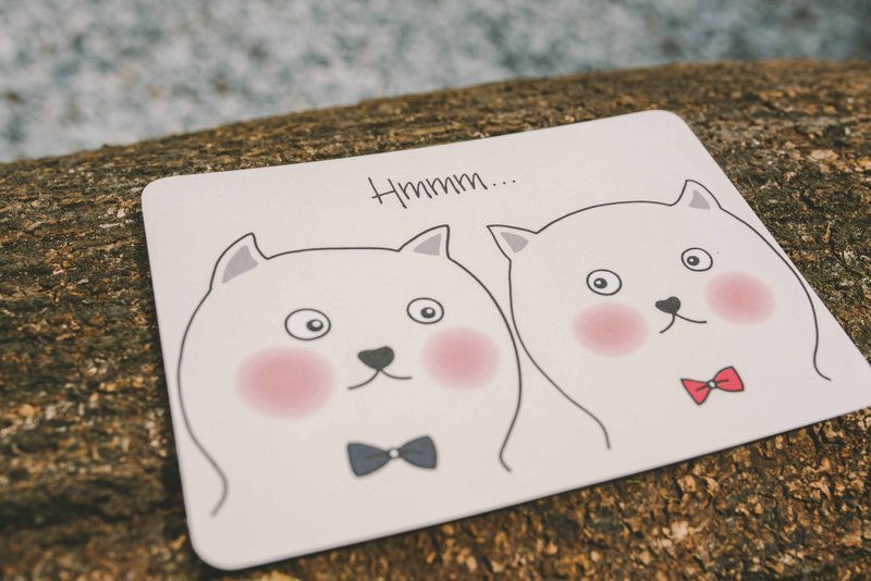 明信片-Hmmm... - 卡片/明信片 - 纸 多色