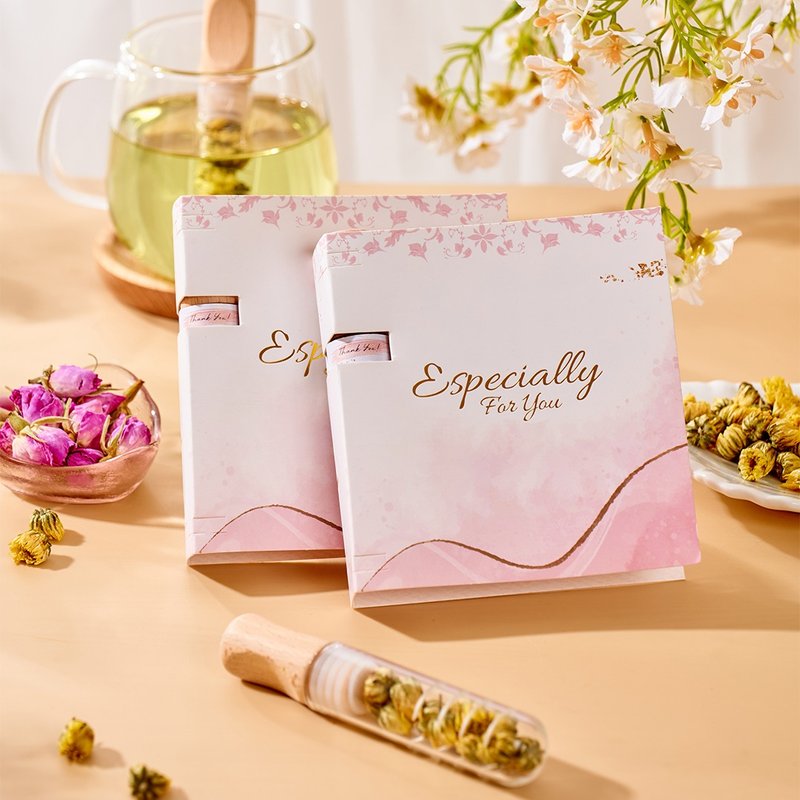 散水茶推荐 试管花茶套装连感谢卡套 别致花茶Farewell礼物 - 茶 - 其他材质