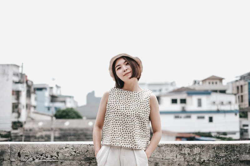 Cozy Top 雏菊衬衫 - 女装上衣 - 棉.麻 黄色