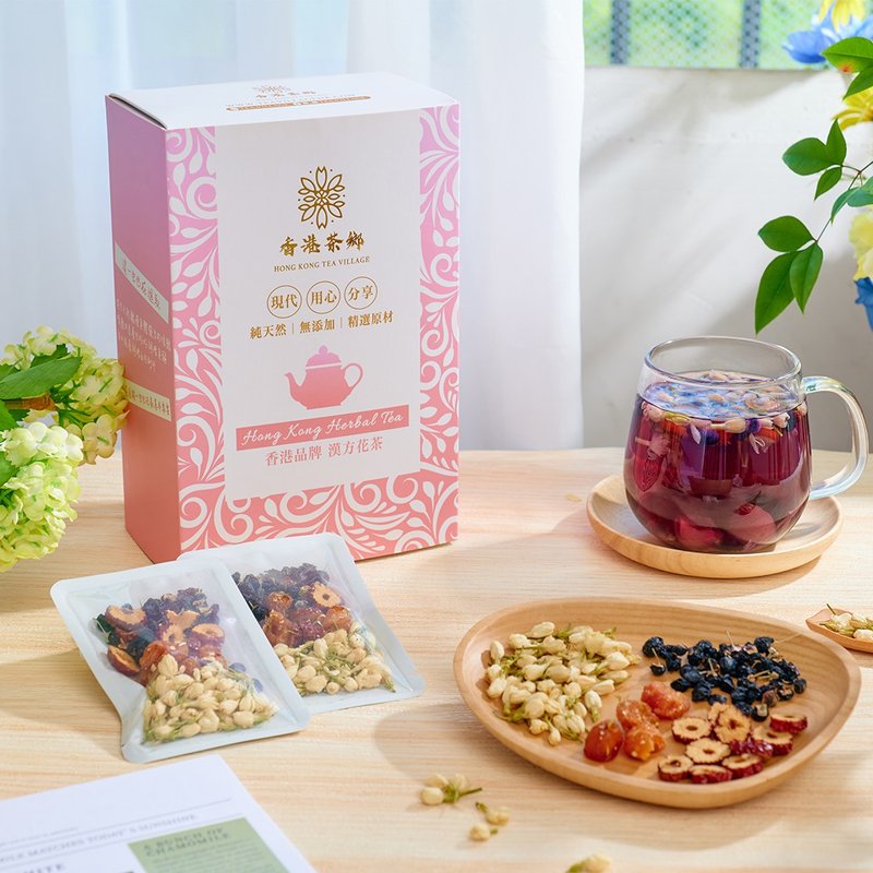 救肝活血花茶 (12包/盒) 黑枸杞, 茉莉花, 桂圆, 红枣 护肝明目茶 - 茶 - 其他材质