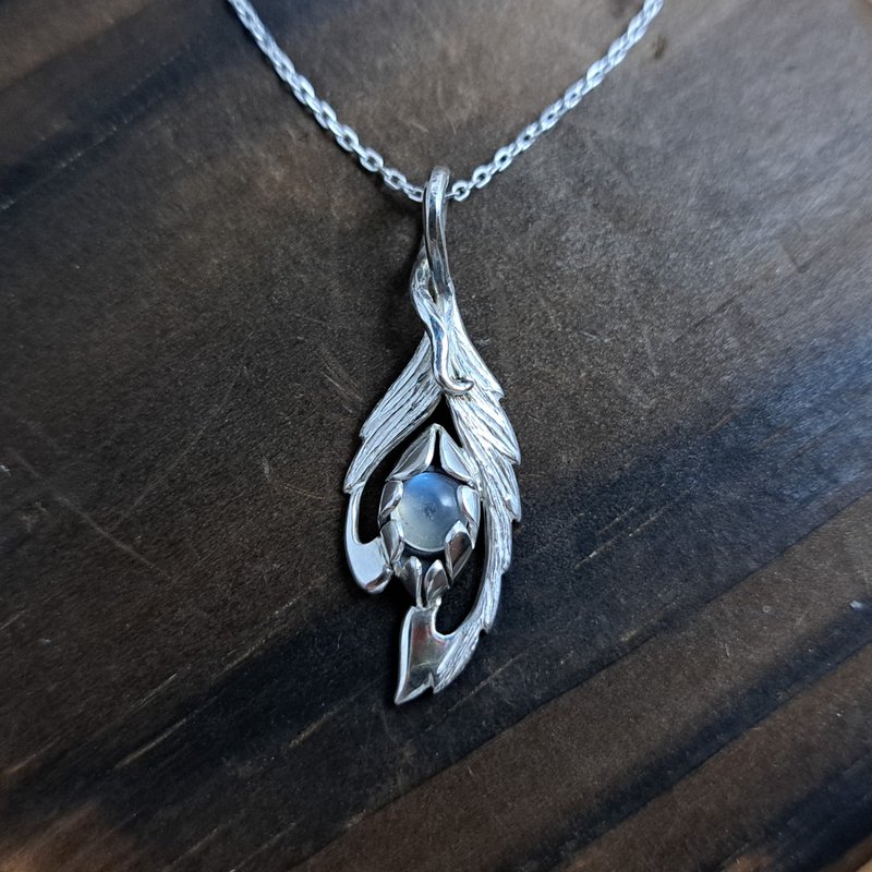 渐蜕之叶 - 项链 - 银