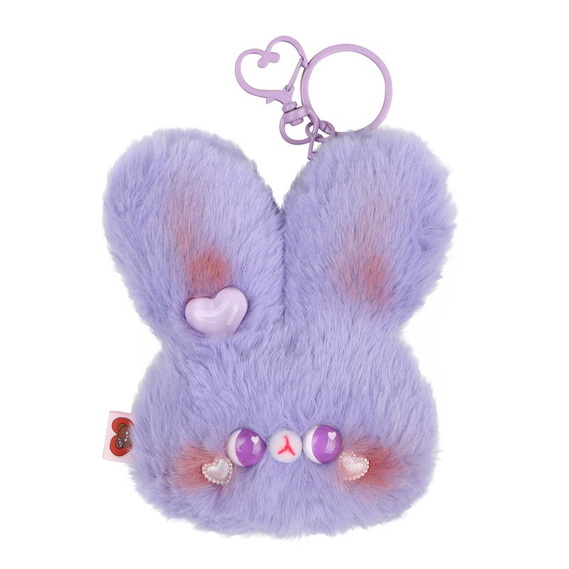 手工制作的国王兔 - 玩偶/公仔 - 棉.麻 紫色