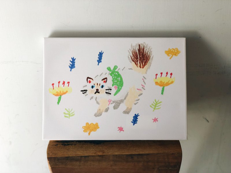 跳跃的小步舞曲 |  木制框画 - 海报/装饰画/版画 - 木头 白色