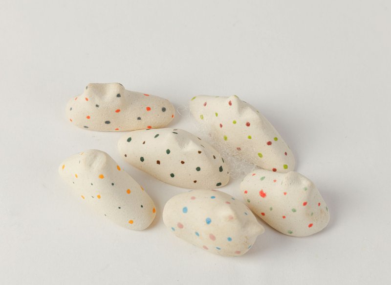 猫是液体系列—彩色水玉 - 摆饰 - 陶 白色