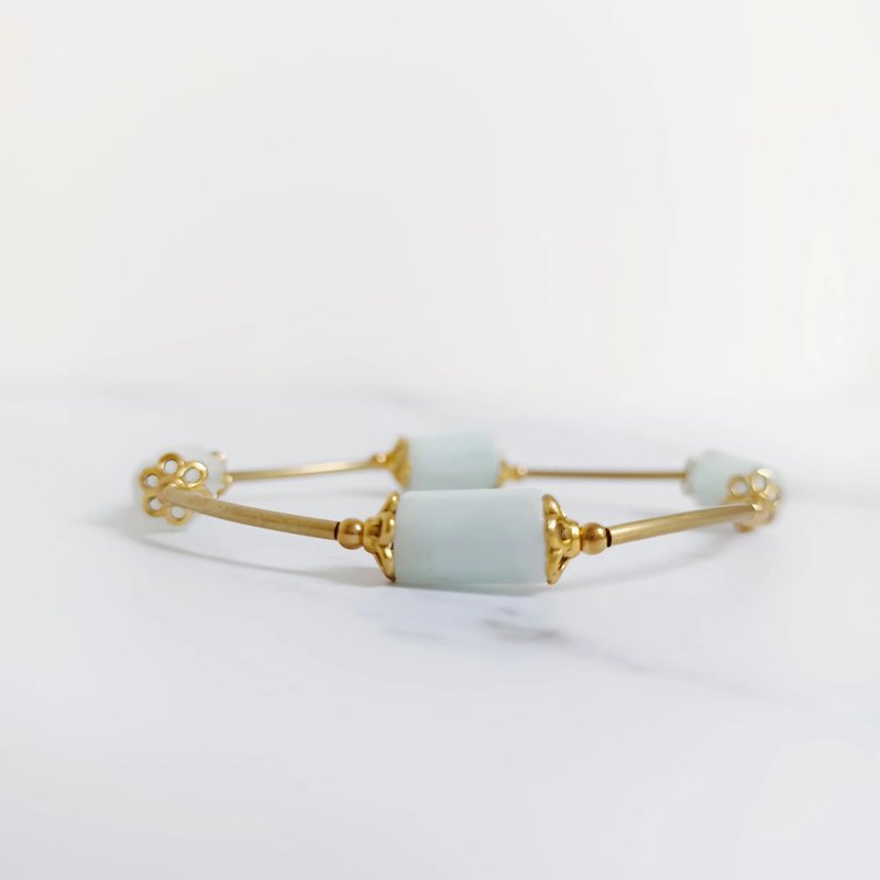 【海豚】仙气手环/水晶/海蓝宝石/弹性线好穿戴/免费换线 - 手链/手环 - 水晶 透明