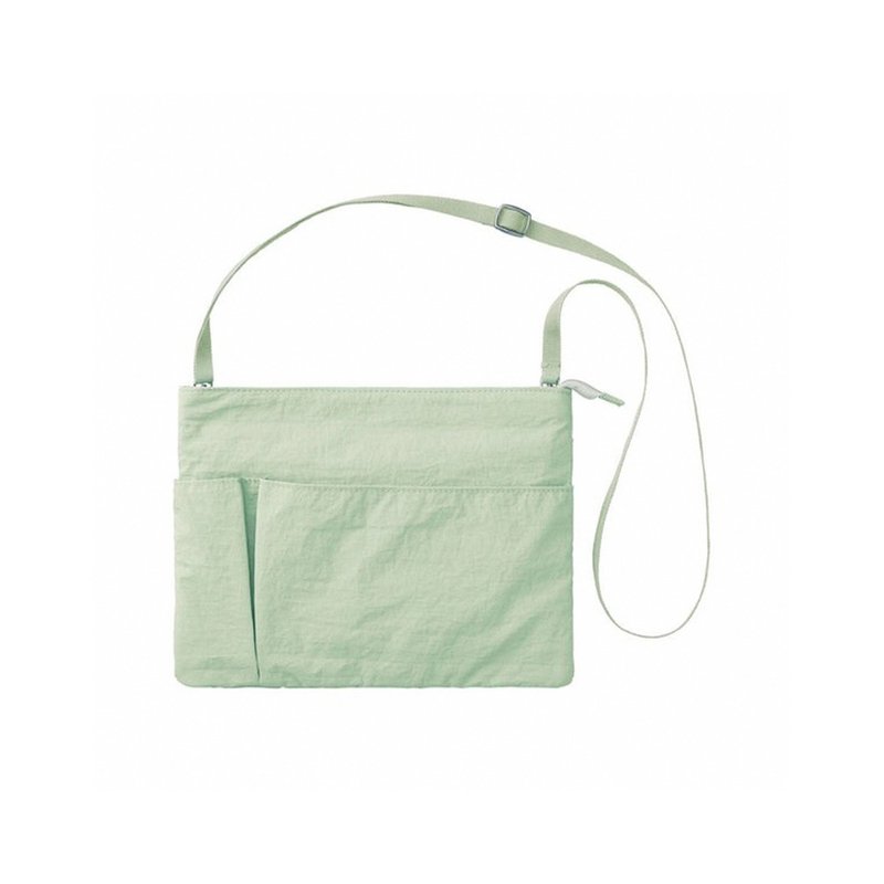【KING JIM】EMILy随身携带小包 A5 浅绿色 - 侧背包/斜挎包 - 尼龙 绿色