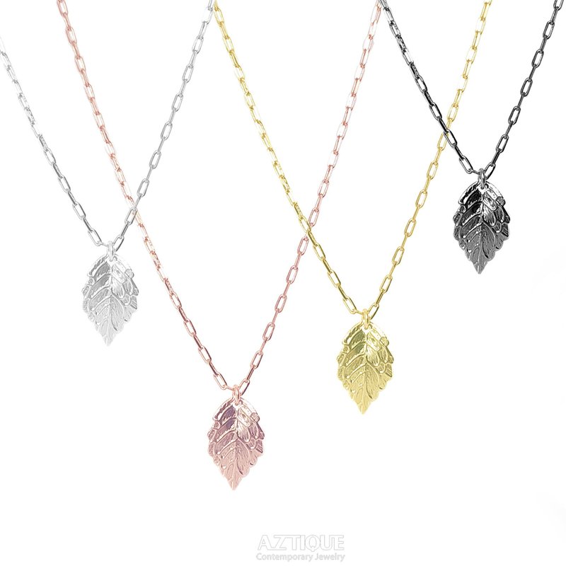 【雙11折扣】Leaf Necklace Pendant Jewelry Gifts - 项链 - 其他金属