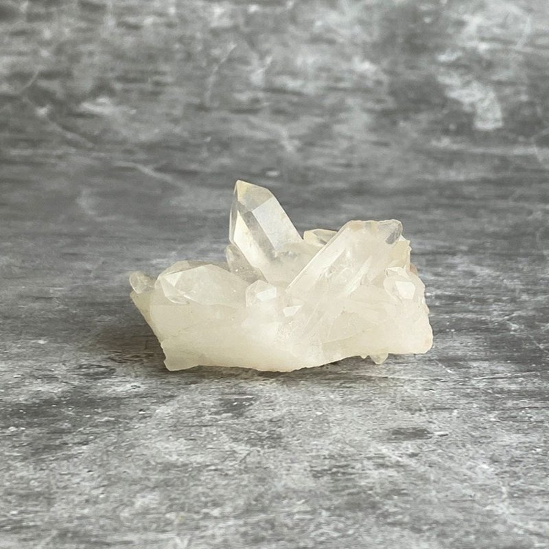 水晶簇- 白水晶原矿 办公室疗愈微景观 设备摆饰 一物一图 - 摆饰 - 宝石 透明