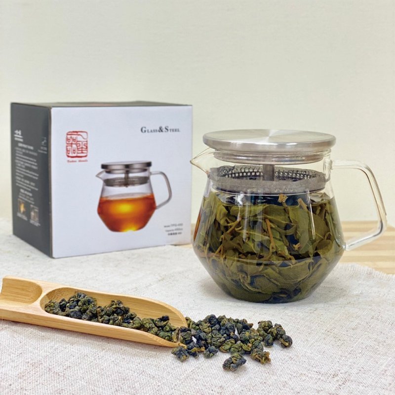 一生一器 | 多用途不锈钢耐热玻璃壶 | 易泡壶 | 大容量 | 耐热玻 - 茶具/茶杯 - 玻璃 透明
