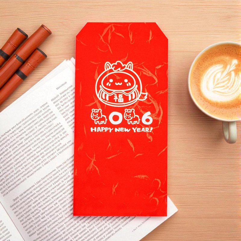 马年贺岁烫金红包袋 H5-马年小福神 欢庆新春 2026 烫金红包袋 - 红包/春联 - 纸