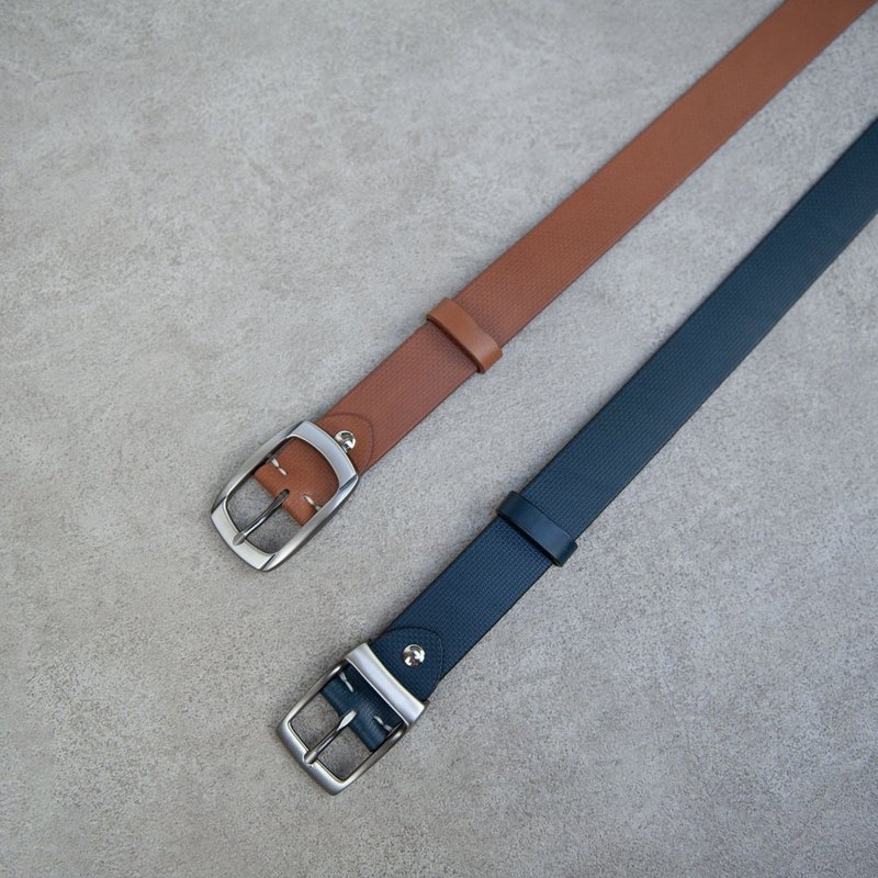 皮带 belt 真皮腰带 意大利皮革 压纹 34mm 定制礼物 - 皮带/腰带 - 真皮 多色