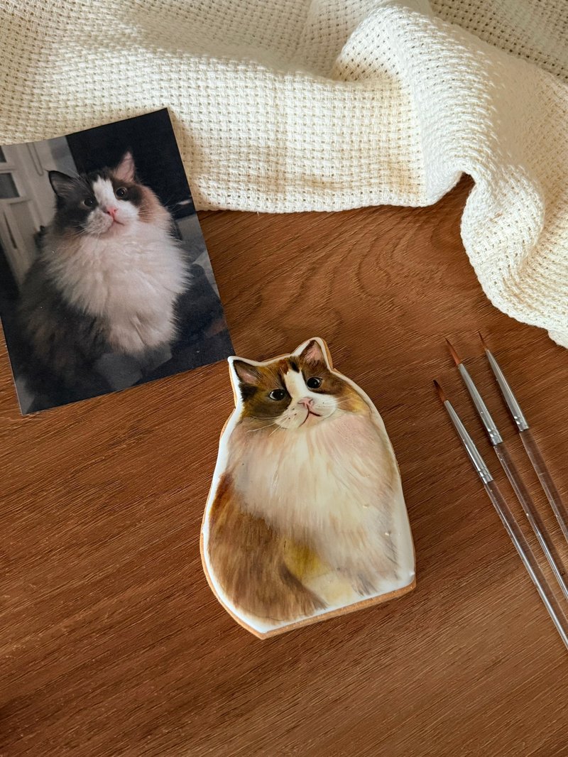 定制 宠物彩绘糖霜饼干 手绘毛孩纪念礼 可装框收藏 - 手工饼干 - 新鲜食材