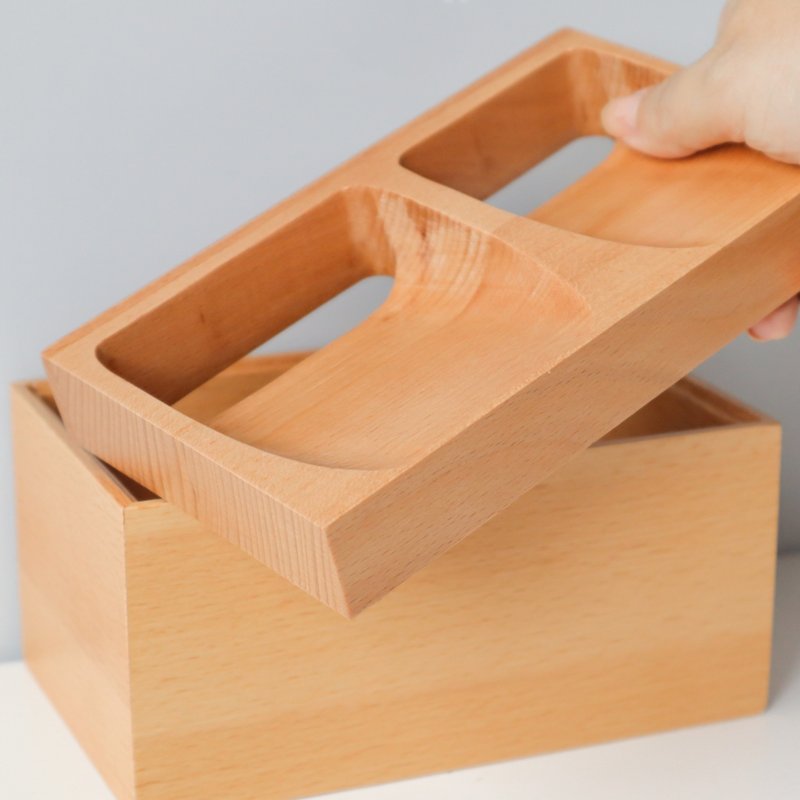 【惜福商品6折出清】零钱盒 - 收纳用品 - 木头 卡其色