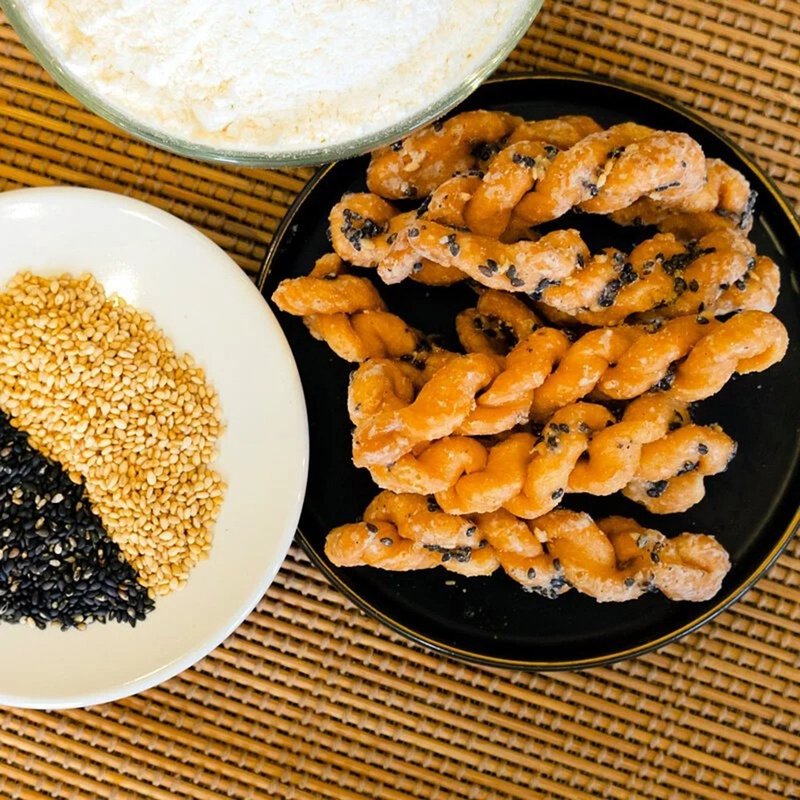 海涛客│芝麻啾咪卷│小琉球伴手礼 - 零食/点心 - 新鲜食材 橘色