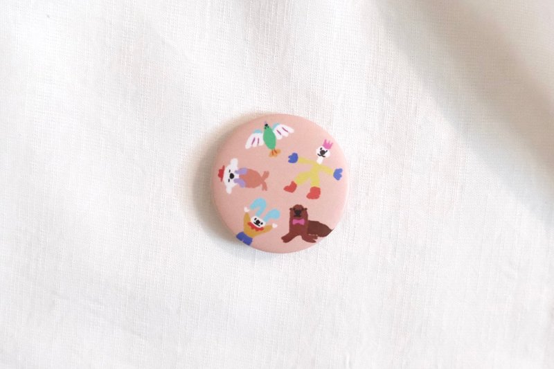 欢乐加州 雾面胸章 - 徽章/别针 - 塑料 粉红色