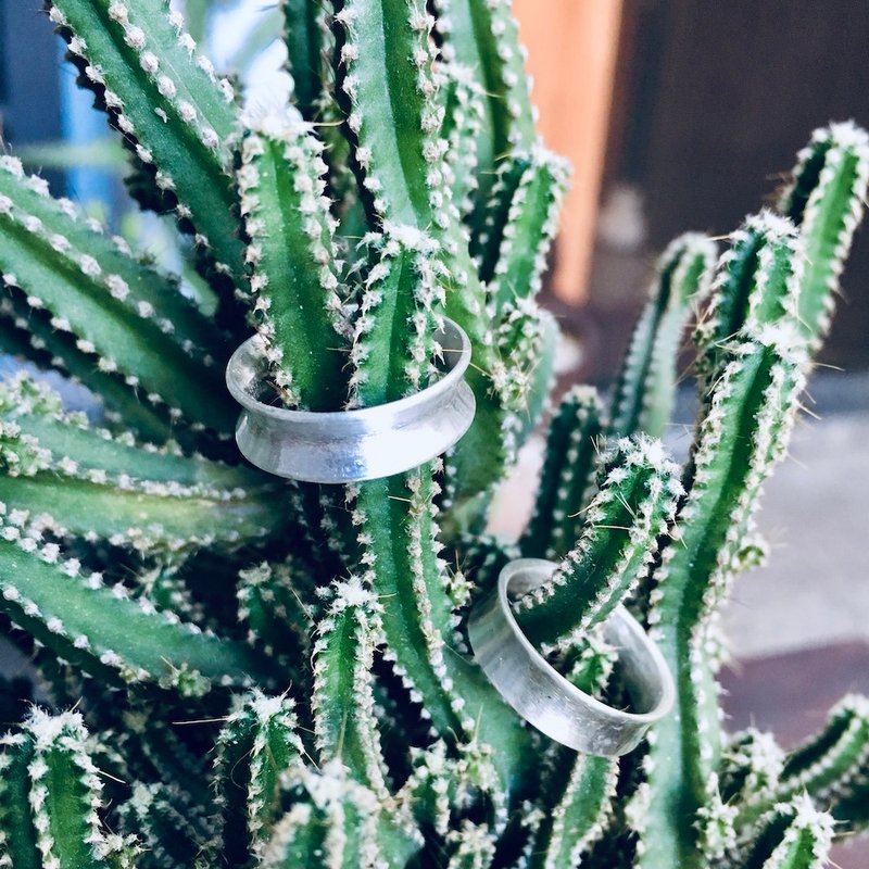 纯银马鞍戒指 /可当对戒,下单2位可享85折,手作的诗台南金工体验 - 金工/饰品 - 纯银