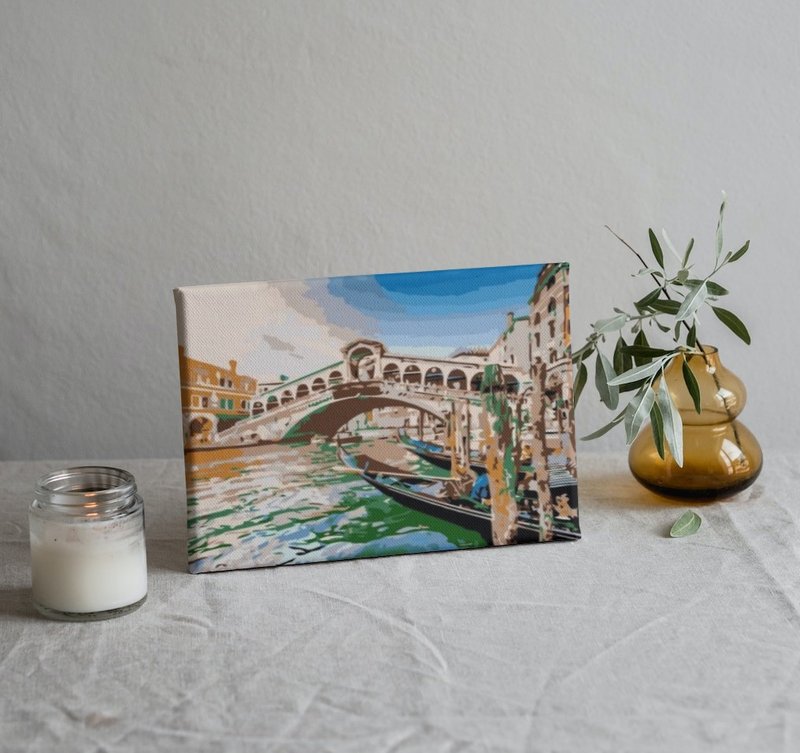 威尼斯里奥托桥 创意数字油画 【销售排行版】 - 插画/绘画/写字 - 其他材质