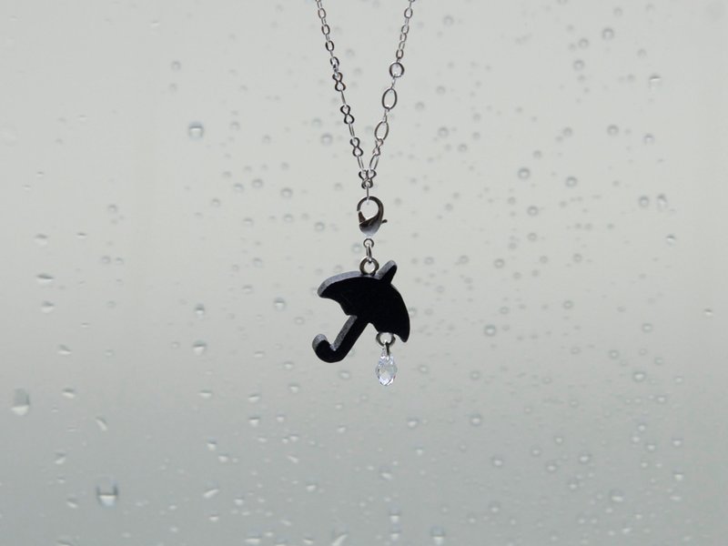 手工木制吊饰  夏日 雨伞 吊饰 礼物订制 - 吊饰 - 木头 咖啡色