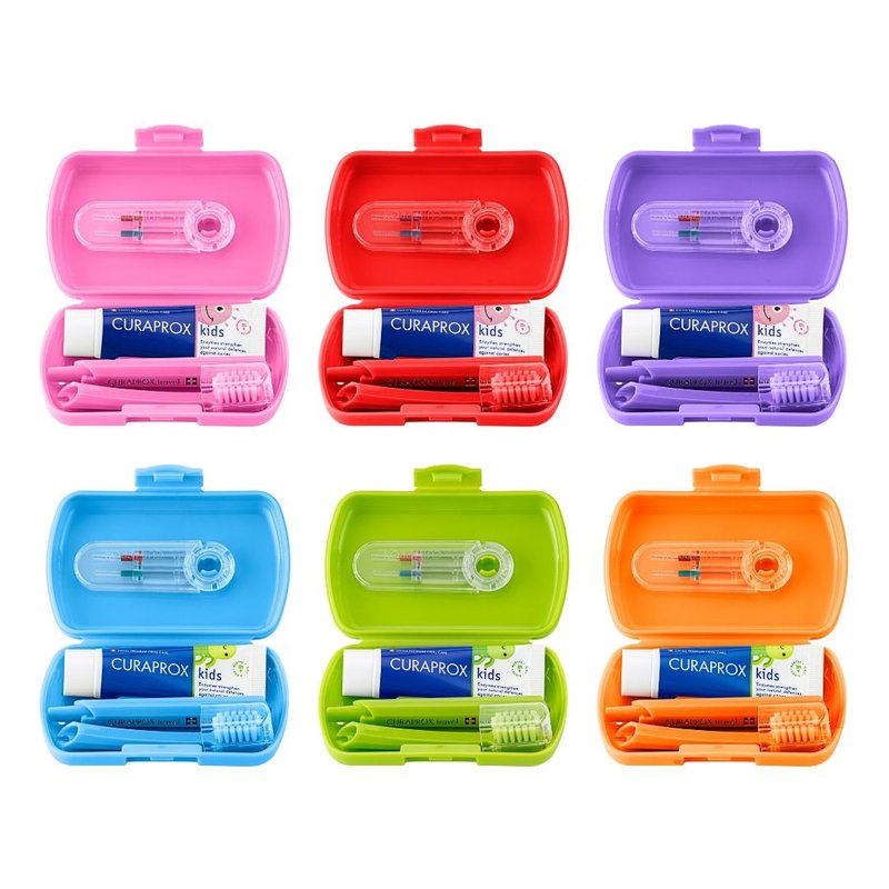 儿童旅行组 - 牙刷/口腔清洁 - 塑料 多色