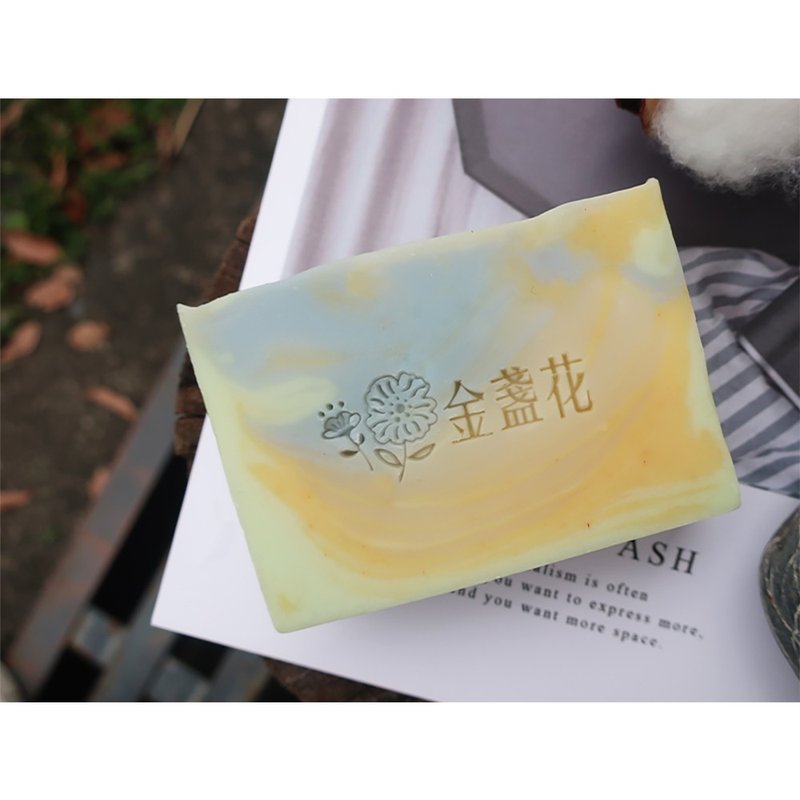【皂章A53】金盏花 植物皂章 ソープスタンプ - 蜡烛/香氛/手工皂 - 压克力