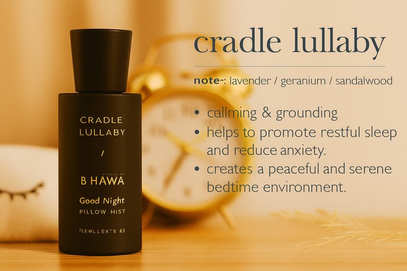 泰国 BHAWA SPA专用 枕头喷雾 摇篮曲 50ml - 香薰/精油/线香 - 浓缩/萃取物 透明