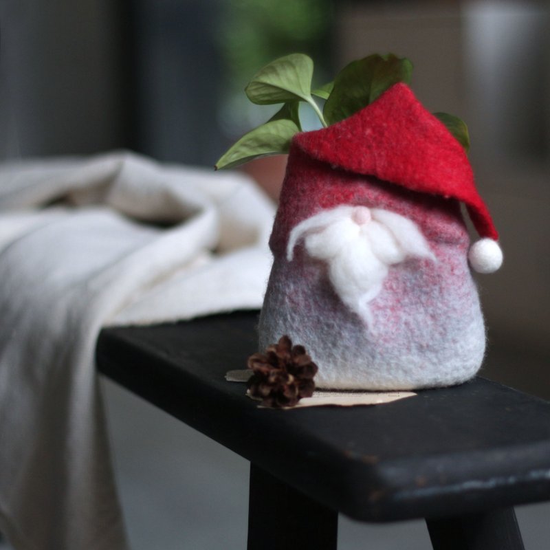 羊毛毡【手作派对】打造自己的圣诞节—花器 - 编织/羊毛毡/布艺 - 羊毛