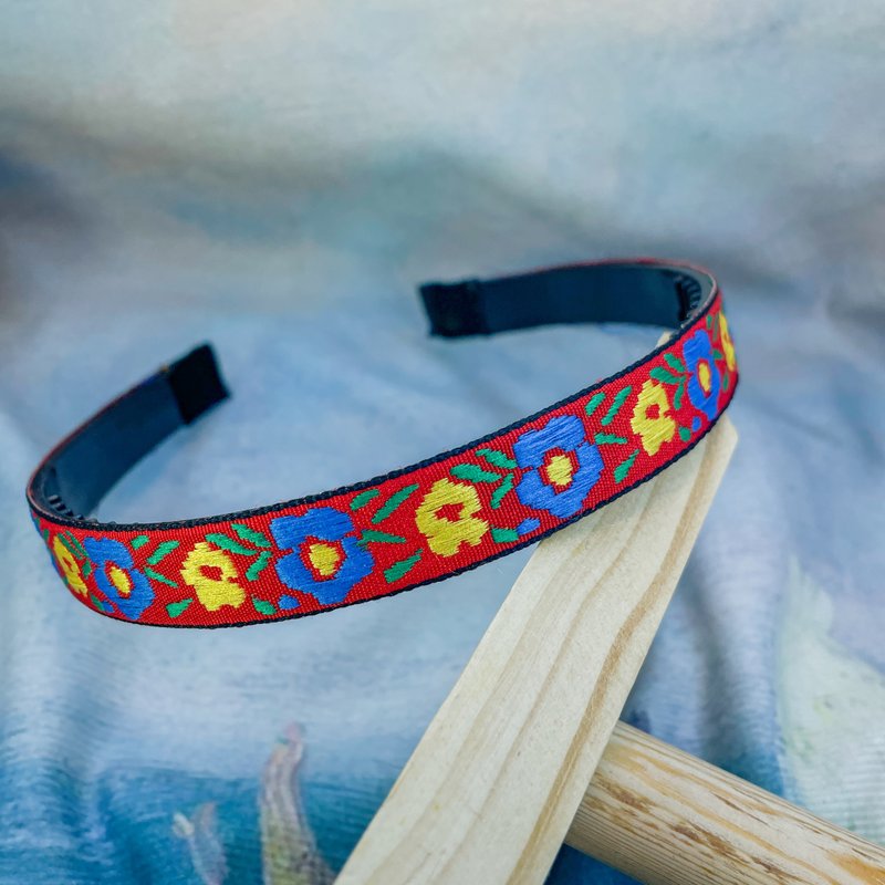 手工塑形减压发箍织带-花火 - 发饰 - 绣线