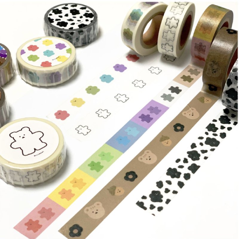 Chanibear Masking Tape (10type) - 纸胶带 - 其他材质