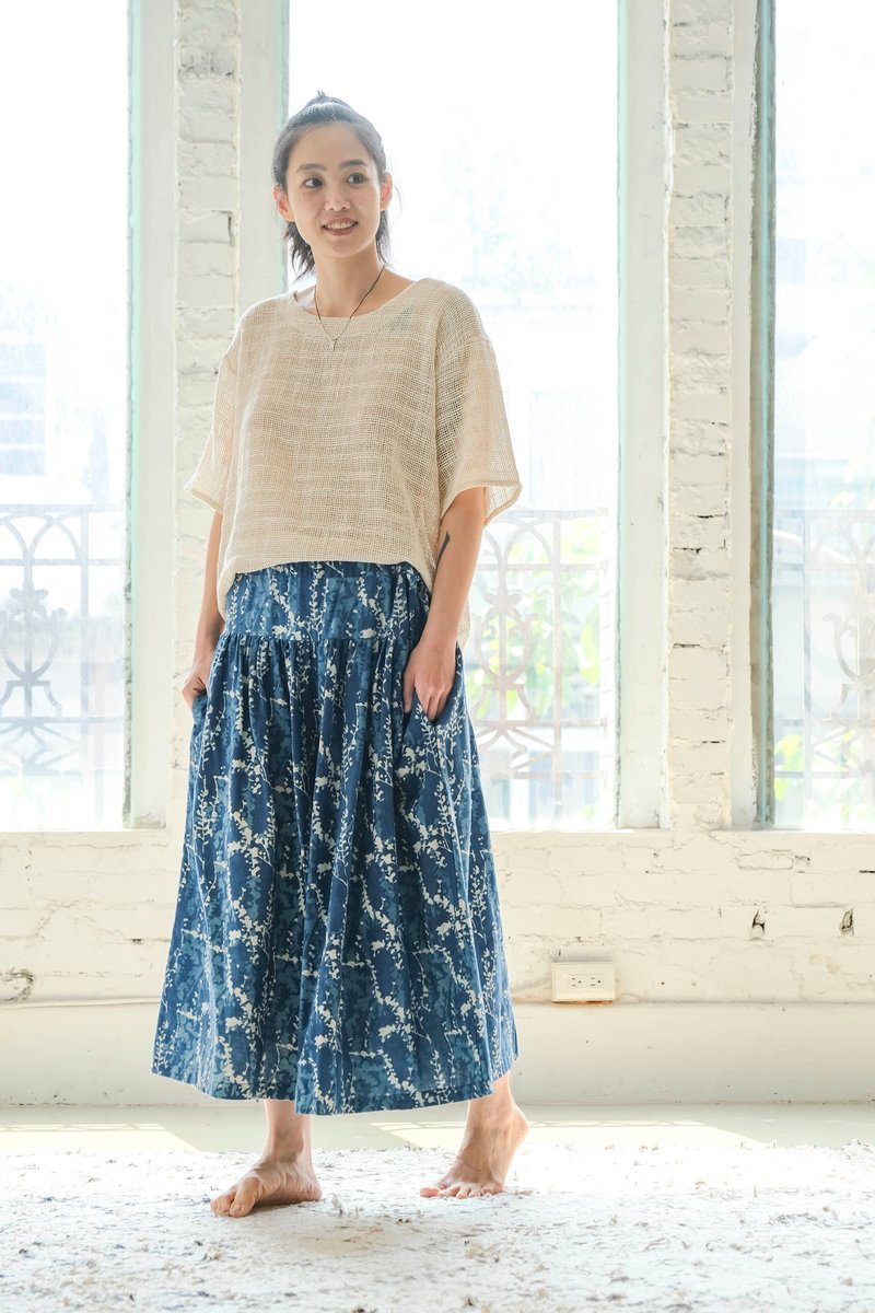 khadi 仿裙裤 B039 葶苈 - 裙子 - 棉.麻