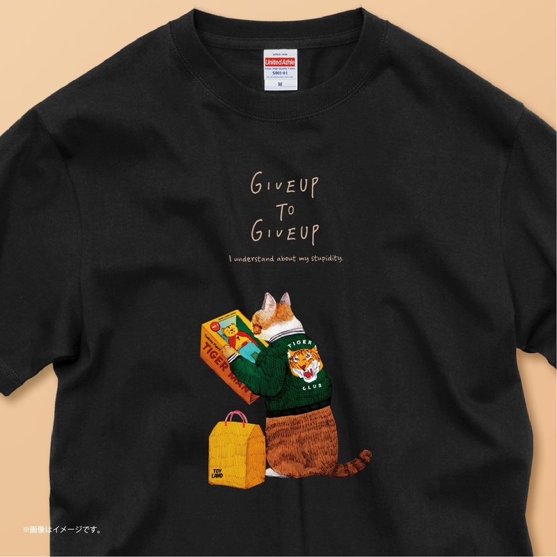 想变成老虎的猫。 / 安心品质 / 经典纯棉T恤 - 女装 T 恤 - 棉.麻 白色