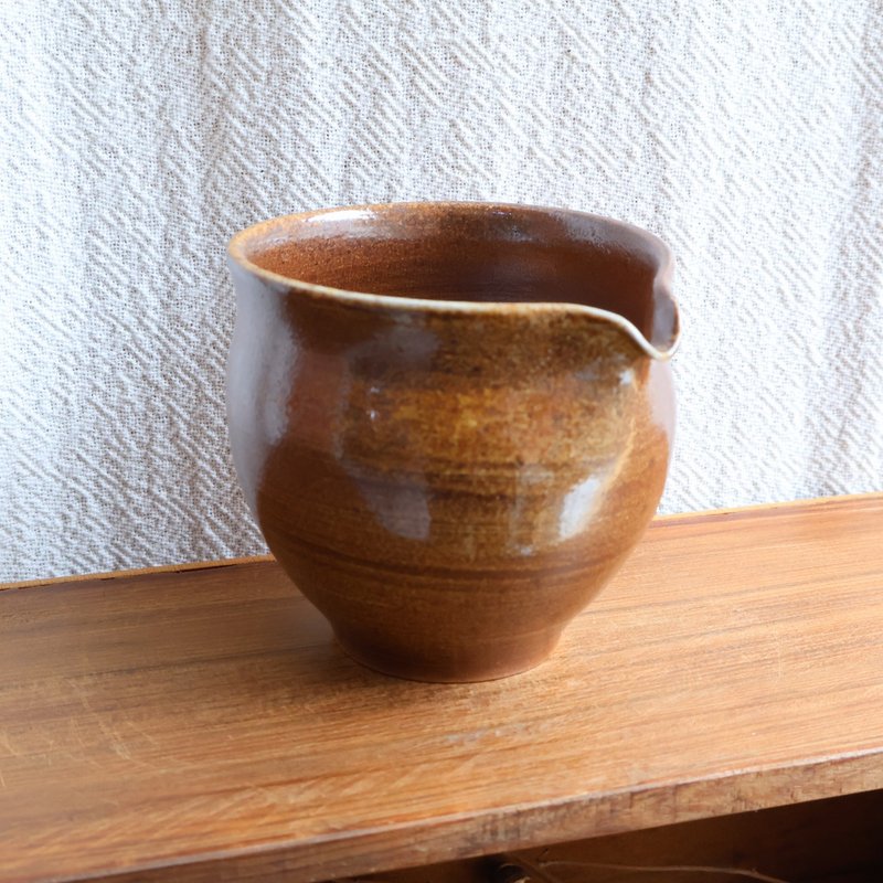 古画 柴烧陶茶海 - 茶具/茶杯 - 陶 咖啡色