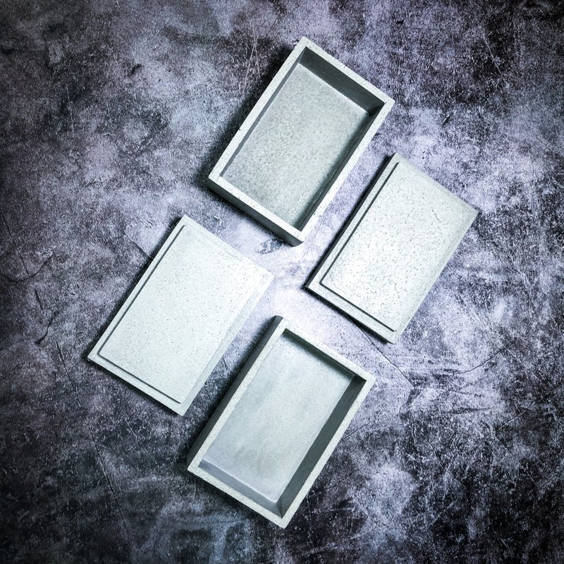 水泥制 收纳方盒子 - 收纳用品 - 水泥 灰色
