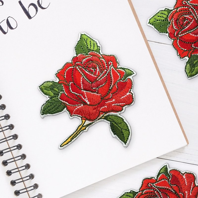 【刺绣布贴】Flower Series - Rose 玫瑰花 - 其他 - 绣线