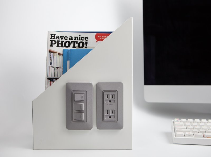 【最幽默间谍礼】磁吸式水泥扩香 | 开关关 + 不插电 二入组 - 香薰/精油/线香 - 水泥 灰色