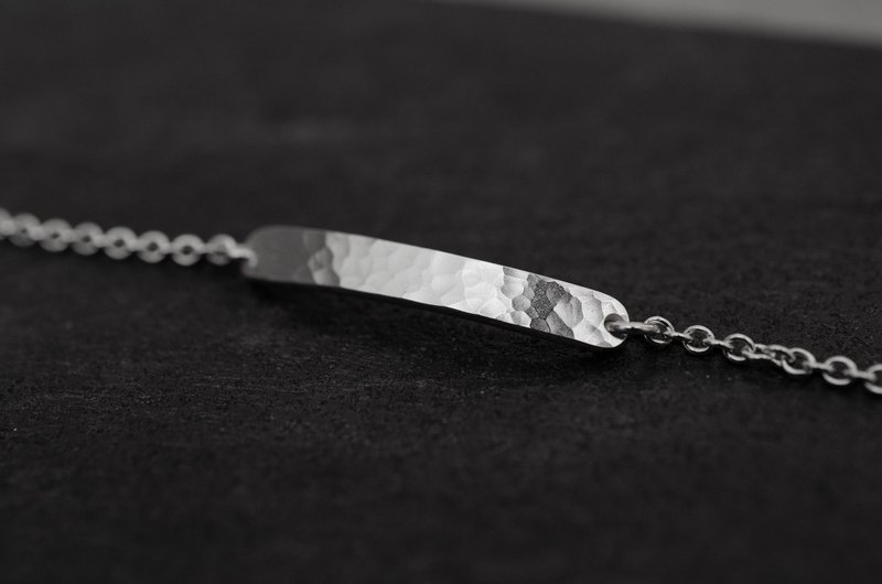 纯银澄镜波光细手链 - 手链/手环 - 纯银 银色