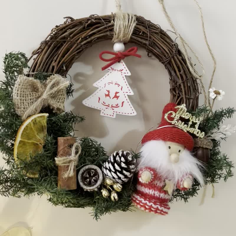 sueing_blossom 永生雪松圣诞花袜挂饰 - 干燥花/捧花 - 植物.花