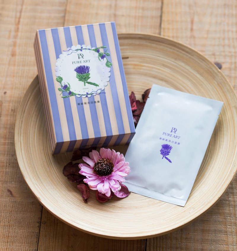 植萃保养　朝藓蓟亮白面膜 十片装 - 其他 - 植物．花 紫色