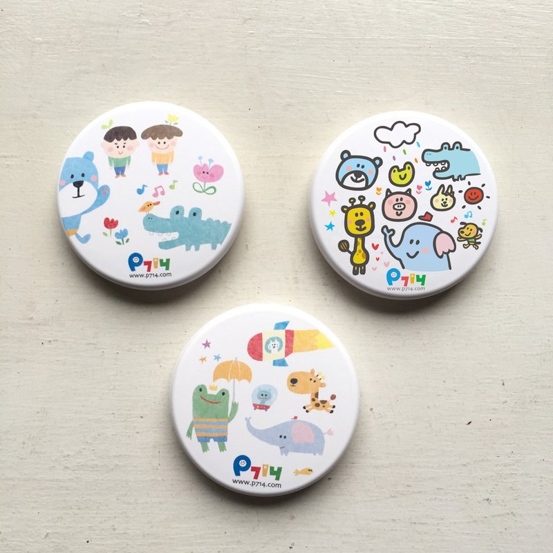 圆圆的随身镜_3款 - 彩妆刷具/镜子/梳子 - 塑料 白色