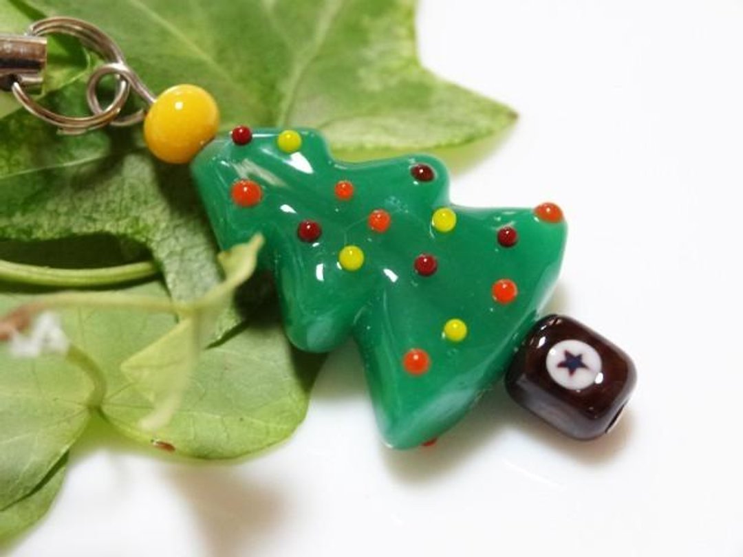 Glass Christmas tree strap 1 - 金工/饰品 - 其他材质 