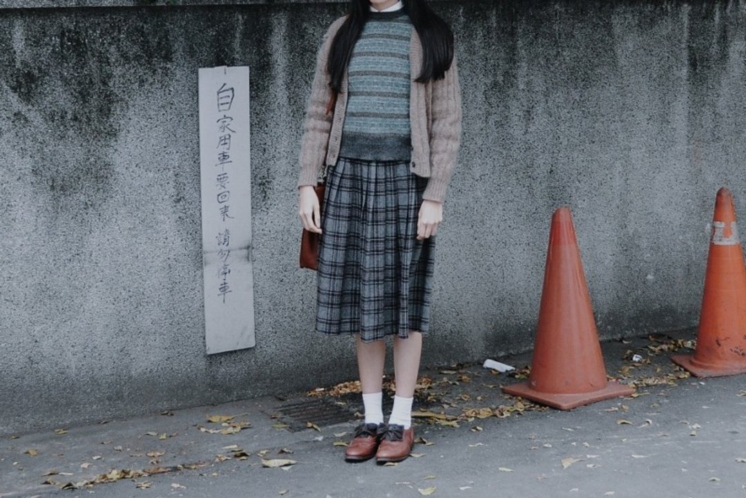 地花古着 | 日本制 乡绅庄园条纹毛衣 - 女装针织衫/毛衣 - 其他材质 绿色