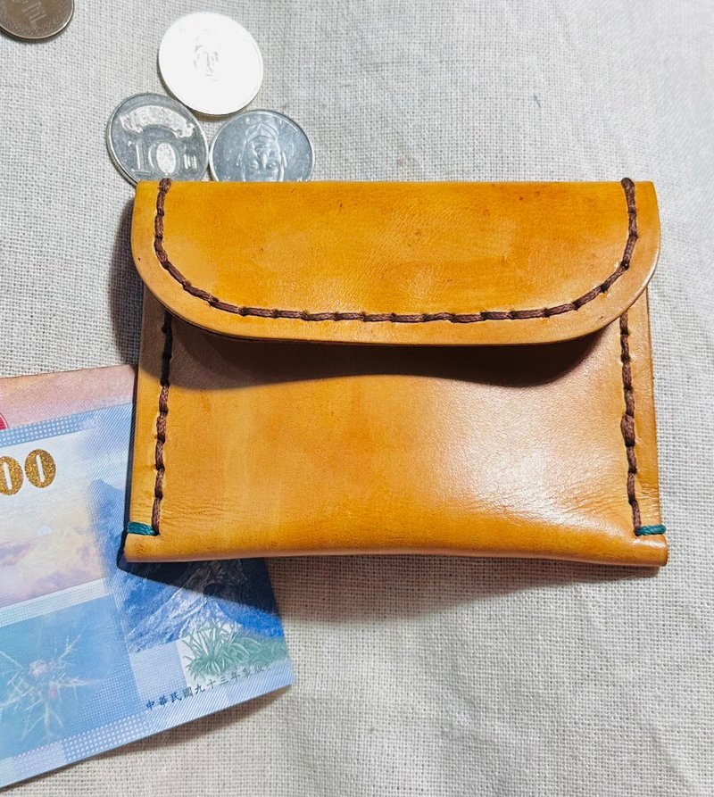 Sienna真皮零钱包 - 零钱包 - 真皮 橘色