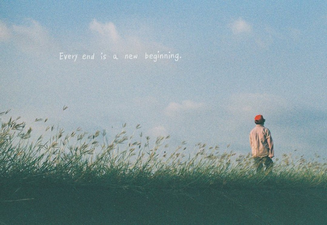 Every end is a new beginning / Magai's postcard - 卡片/明信片 - 纸 