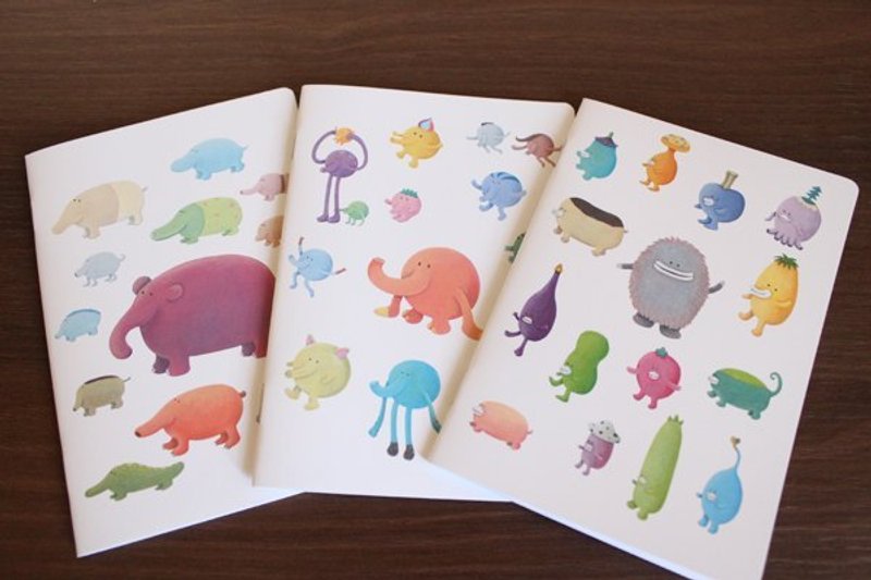 小笔记(三款1组) - 笔记本/手帐 - 纸 多色