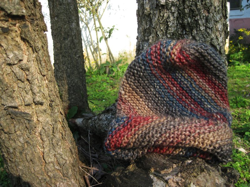 阿母100%的手作帽-民俗风味/小矮人童话帽(长) - 帽子 - 棉．麻 卡其色