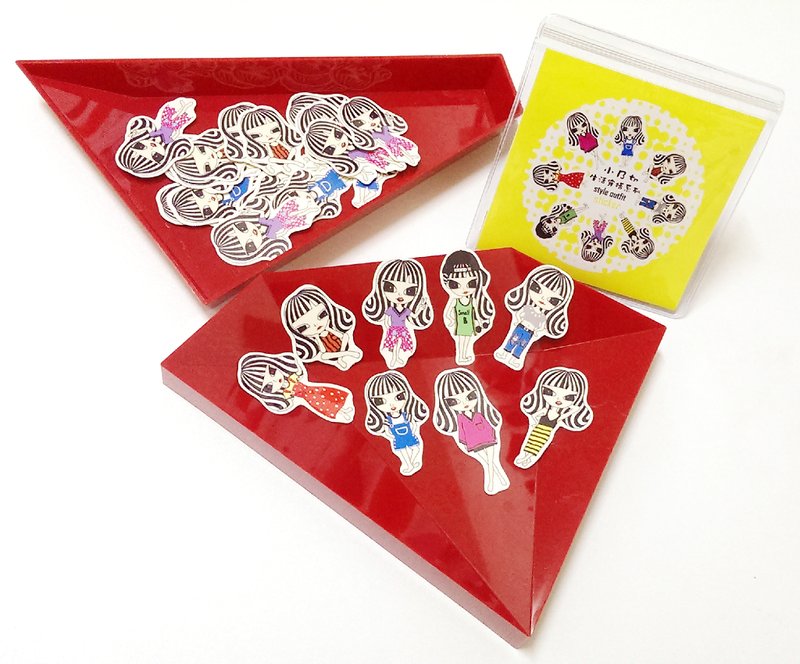 小B切·生活穿搭贴纸 - 贴纸 - 纸 多色