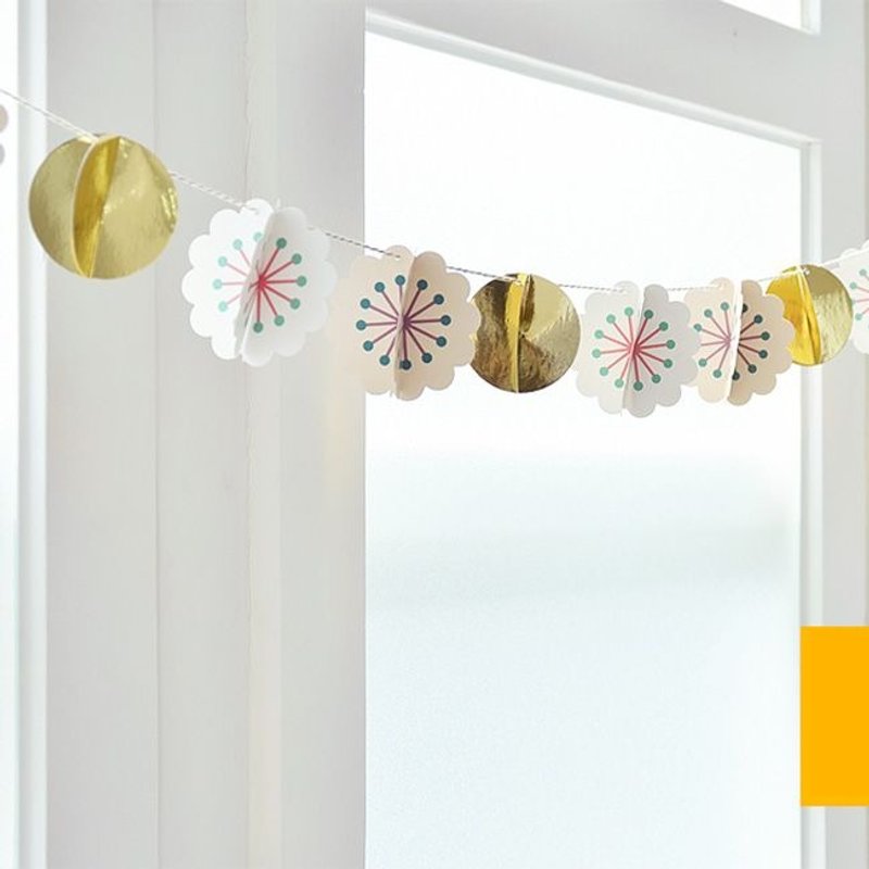 Dessin x Jamstudio-Jam快乐派对花朵挂饰,JSD79428 - 墙贴/壁贴 - 纸 黄色