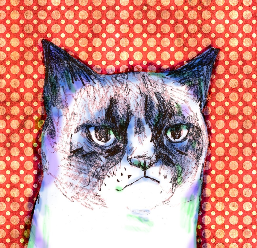 喵吉拉  / Street Cats浪浪系列 - 贴纸 - 硅胶 红色