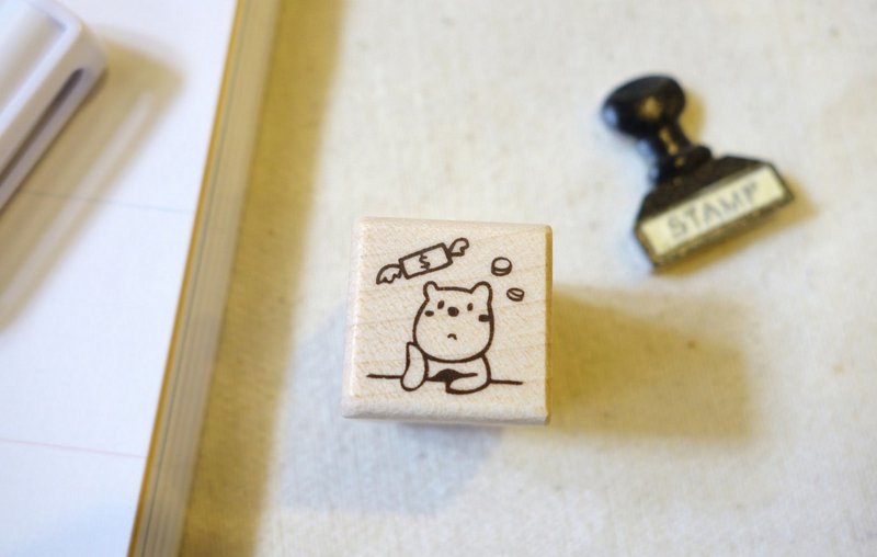 迪梦奇 - 发现小熊生活印章 [付款] - 印章/印台 - 木头 卡其色