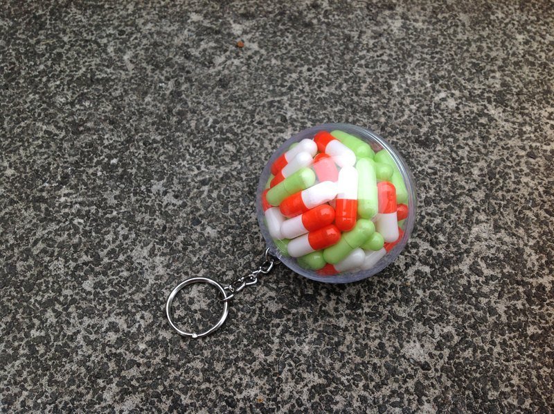 球救系列钥匙圈—白哈密籽 - 钥匙链/钥匙包 - 压克力 橘色